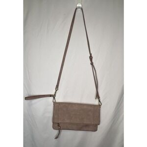 Sole Society Pink Purse Fold Over Crossbody or Clutch Detachable Shoulder Strap